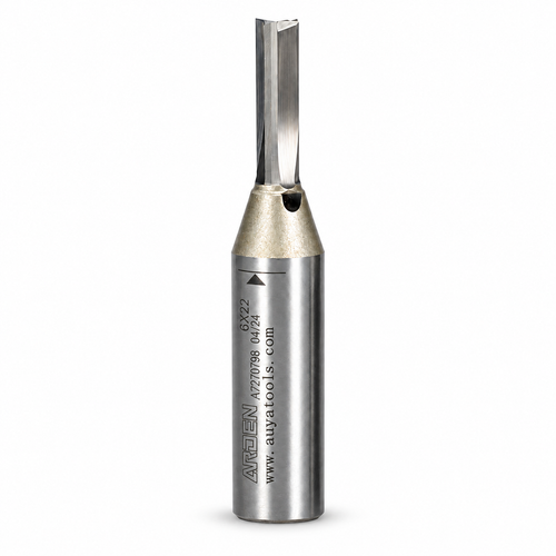 ARDEN 6x22 mm 3 ağızlı düz Turbo CNC kesim bıçağı