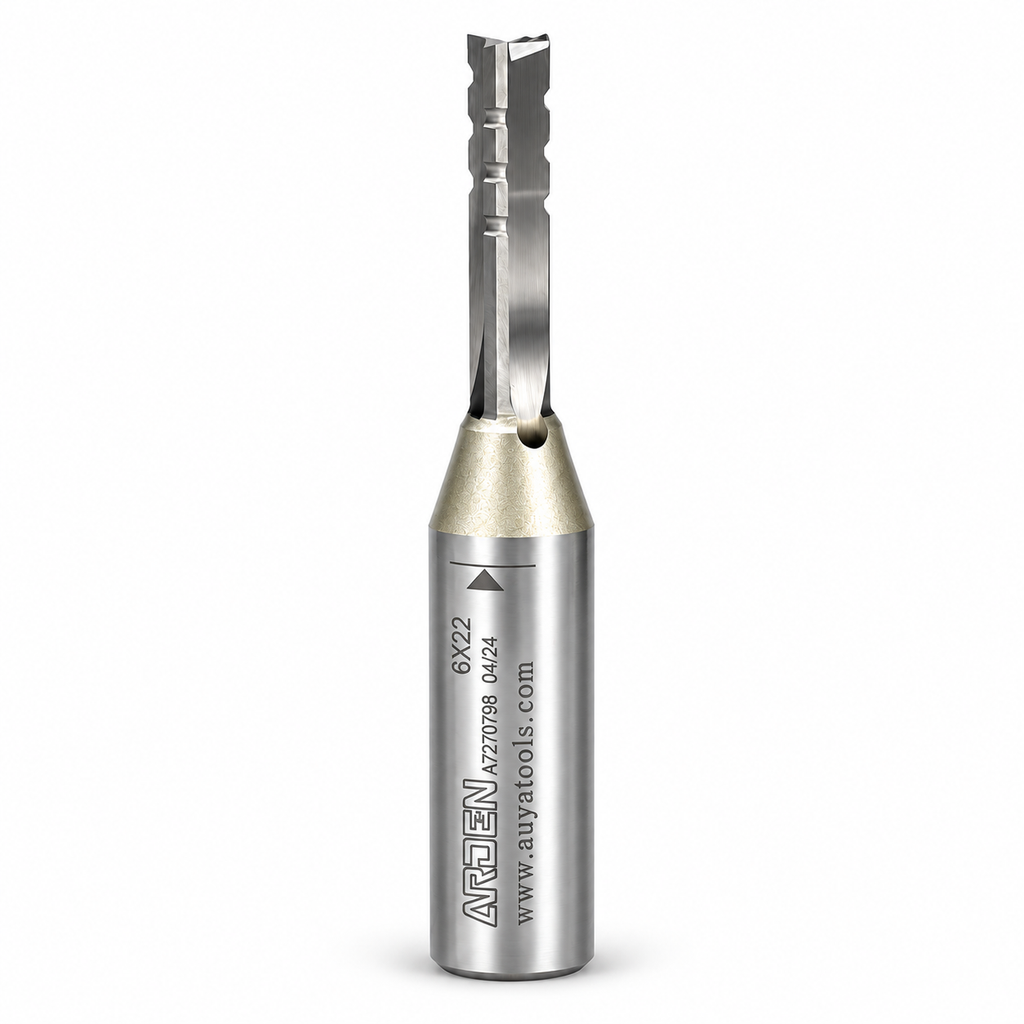 ARDEN 6x22 mm 3 ağızlı kanallı CNC kesim bıçağı - ana görsel