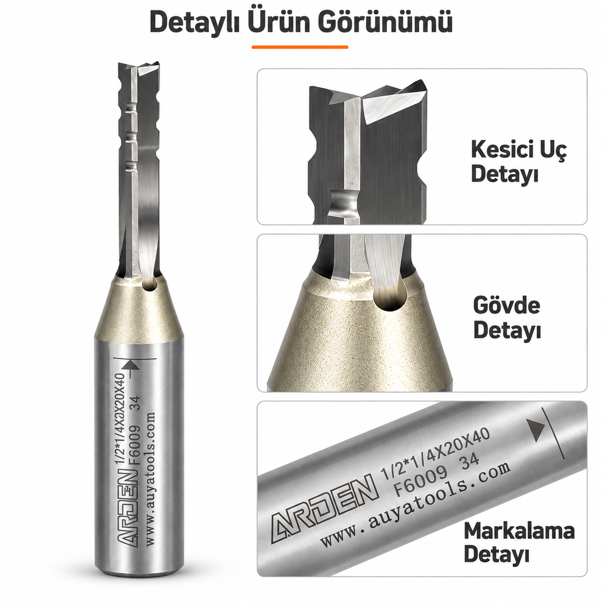 ARDEN 6x22 mm kanallı freze kullanım alanları